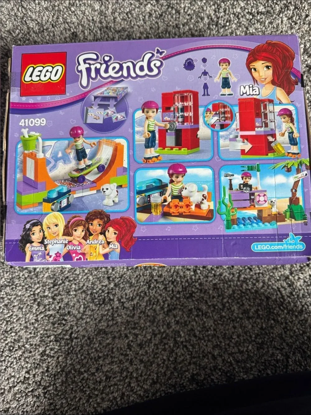 Lego Friends Heartlake Skate Park - Purple, Orange, Green, Blue 41099